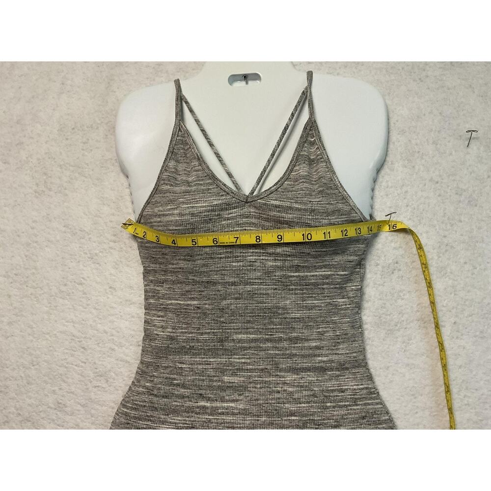 Strappy Bodycon Dress‎ Womens Small Sleeveless Ribbed Knit Midi Fitted Summer - Picture 3 of 4